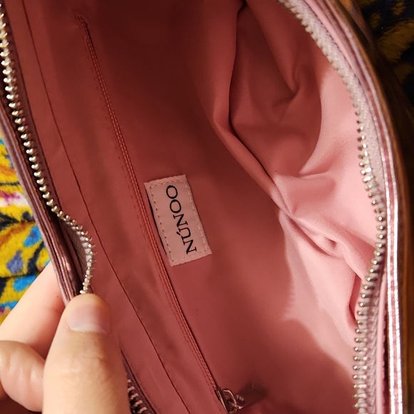 NWT Urban Outfitters Nunoo Vegan Faux Leather Metallic Shoulder Mini Bag - Picture 8 of 12